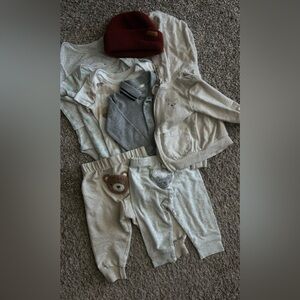 baby matching Set, bodysuits and hat